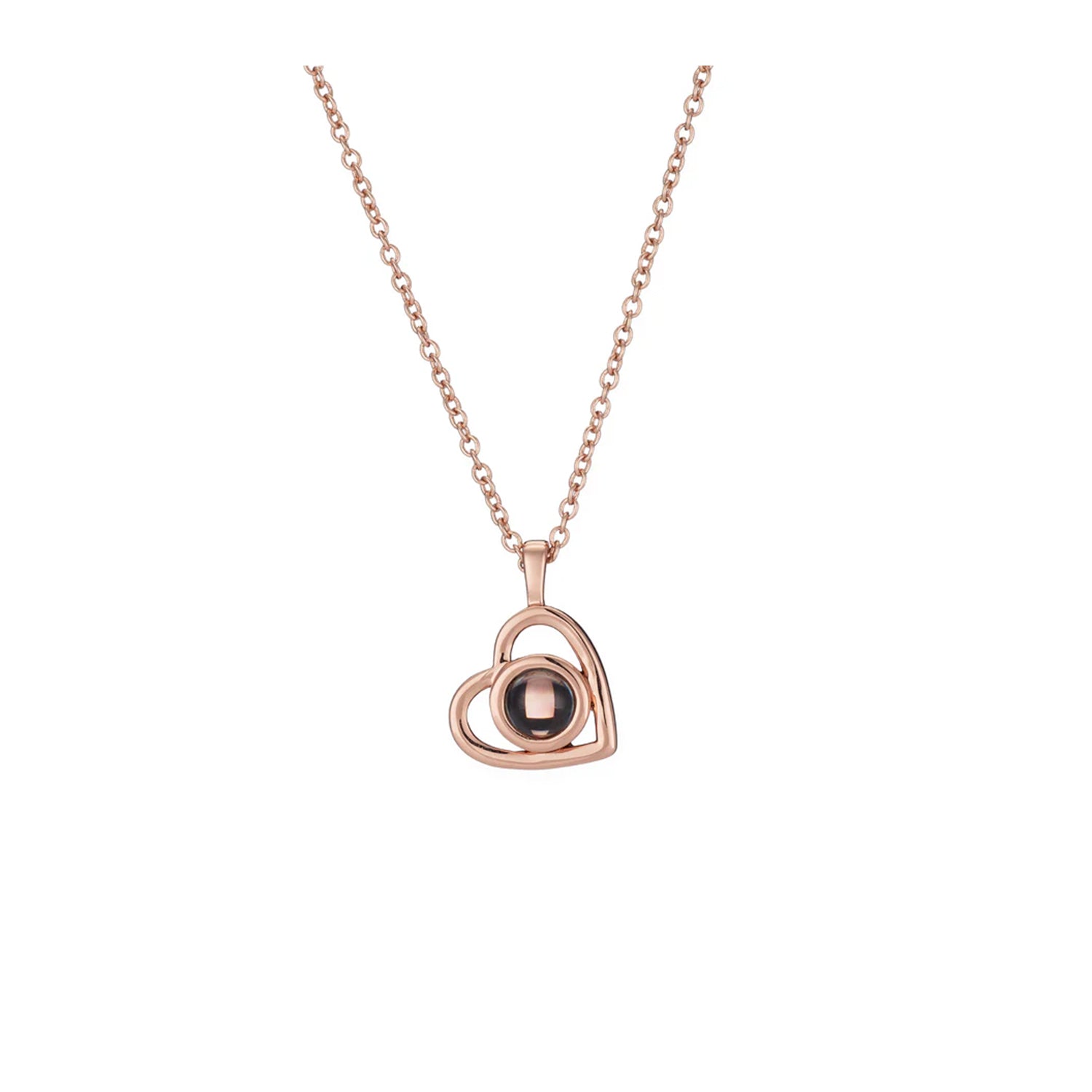 Personalized Heart Photo Necklace