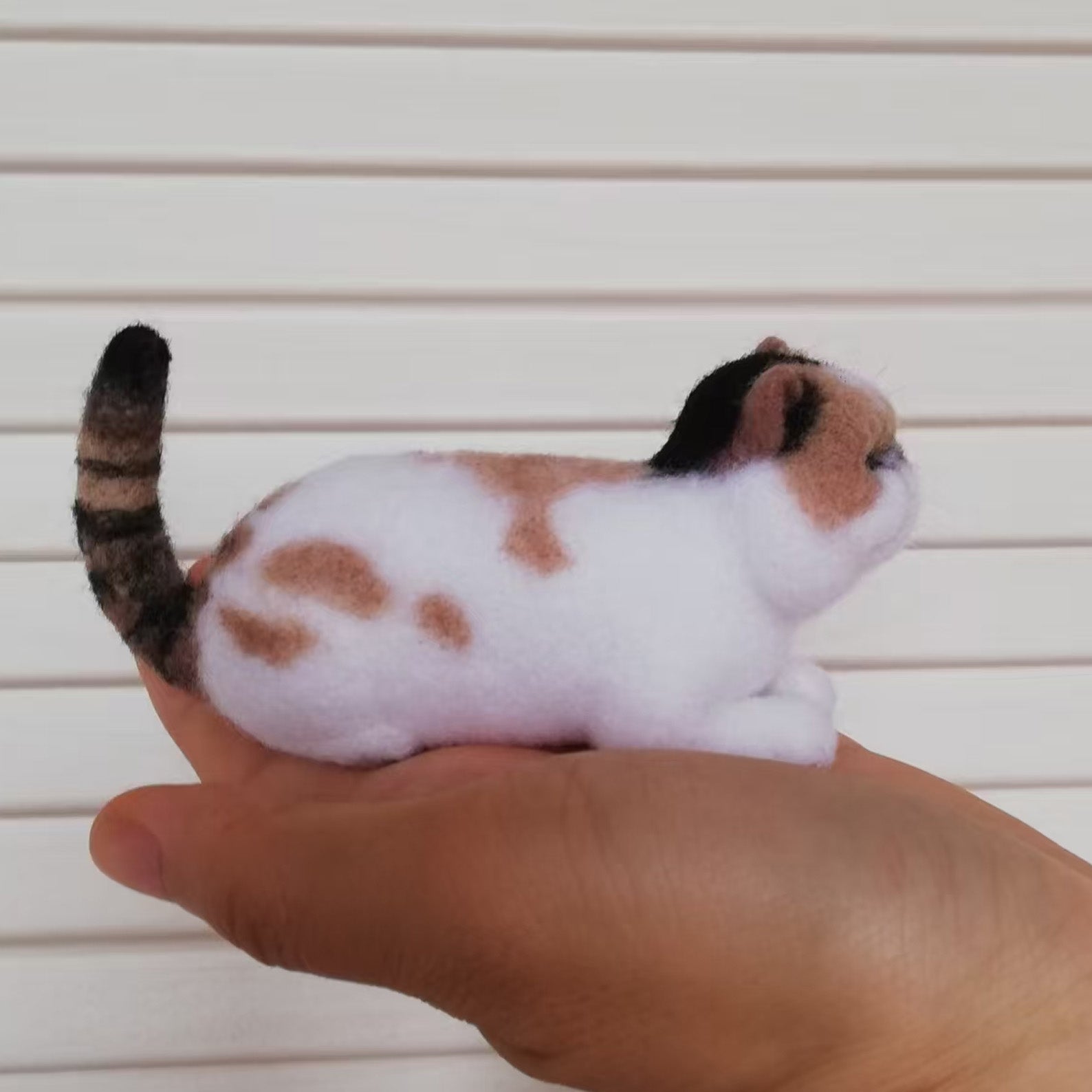 Custom 3D Wool Needle Felt Pet Portraits Full Body | Short Hair