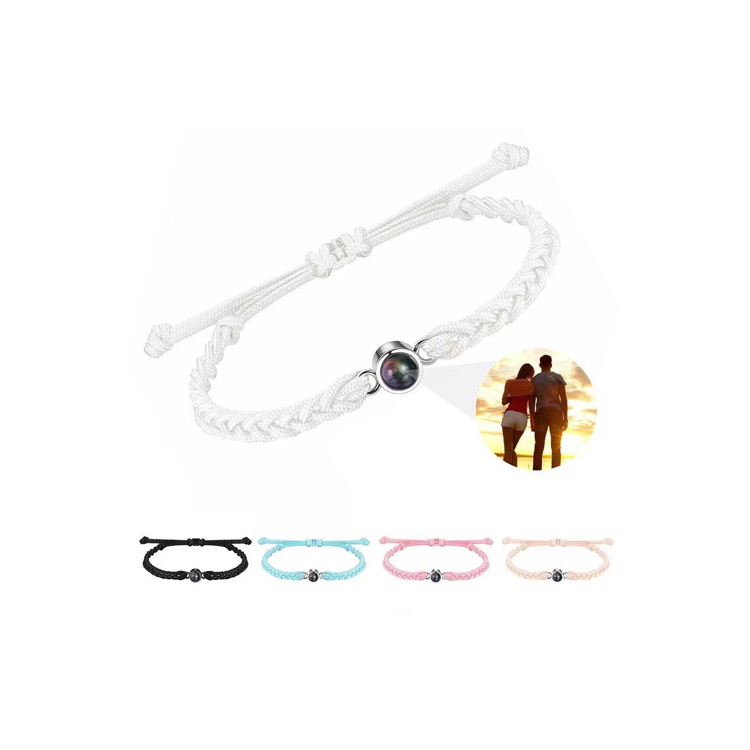 Personalized Circle Photo Bracelet