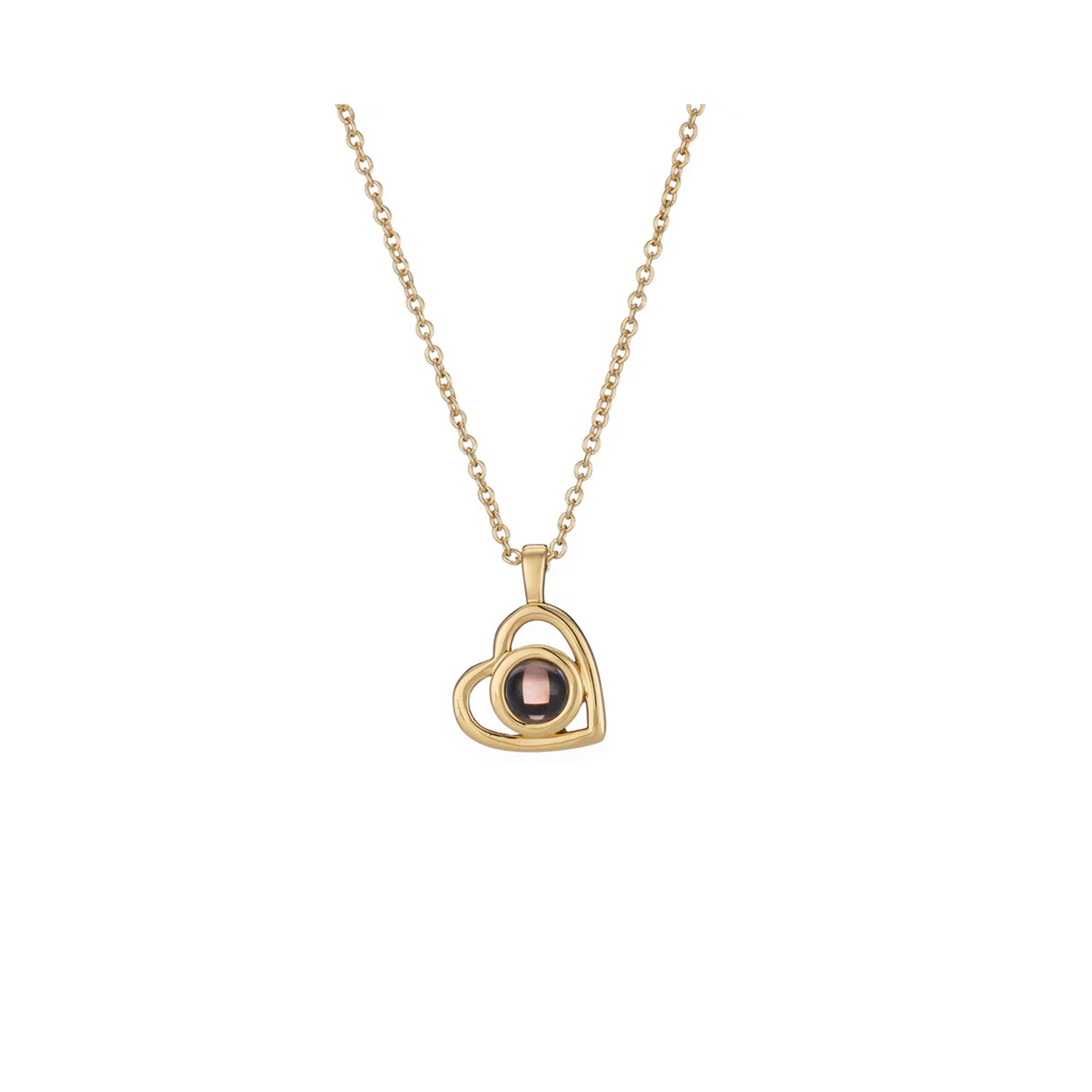 Personalized Heart Photo Necklace