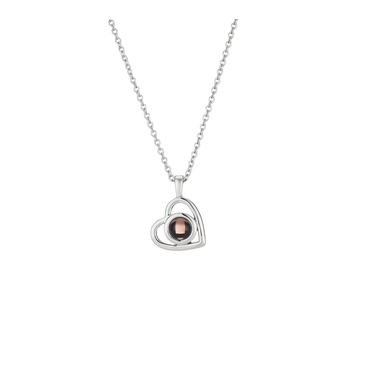 Personalized Heart Photo Necklace