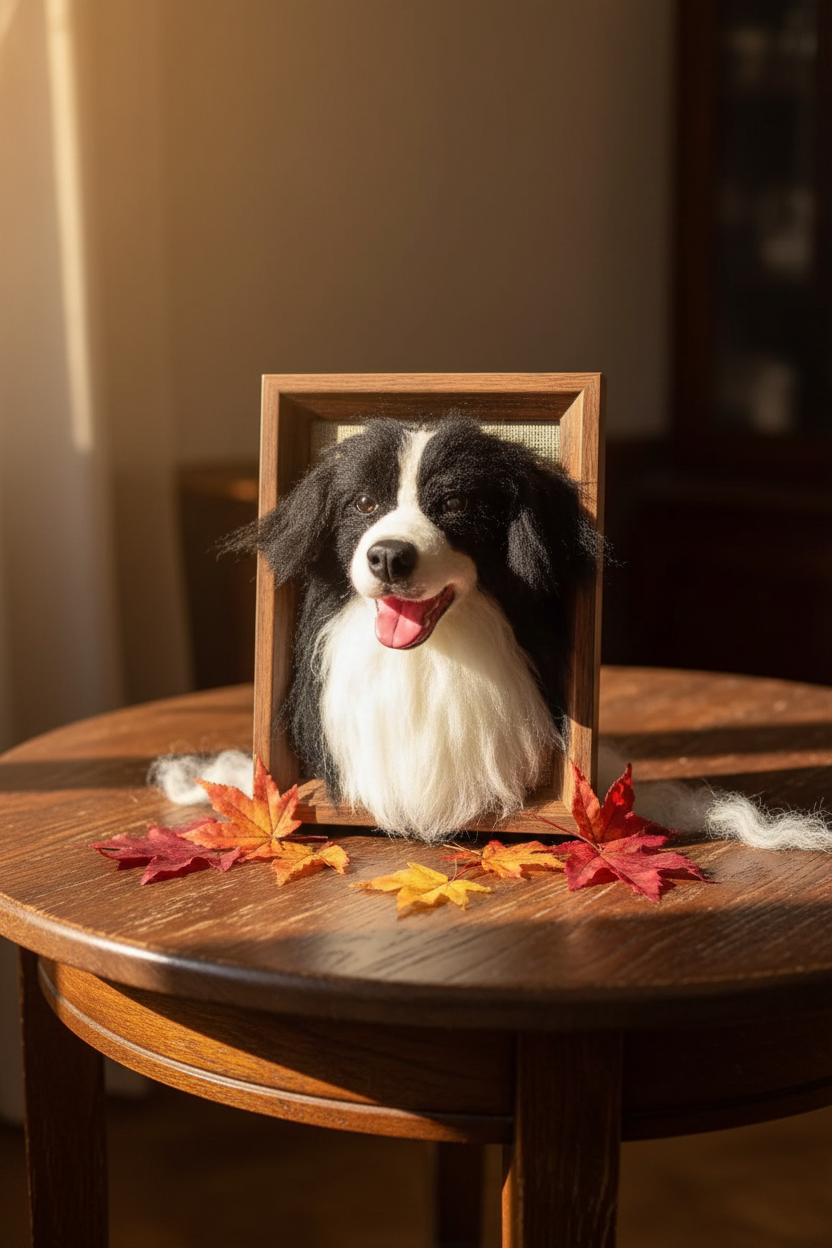 Custom Wool Felt Pet Portrait