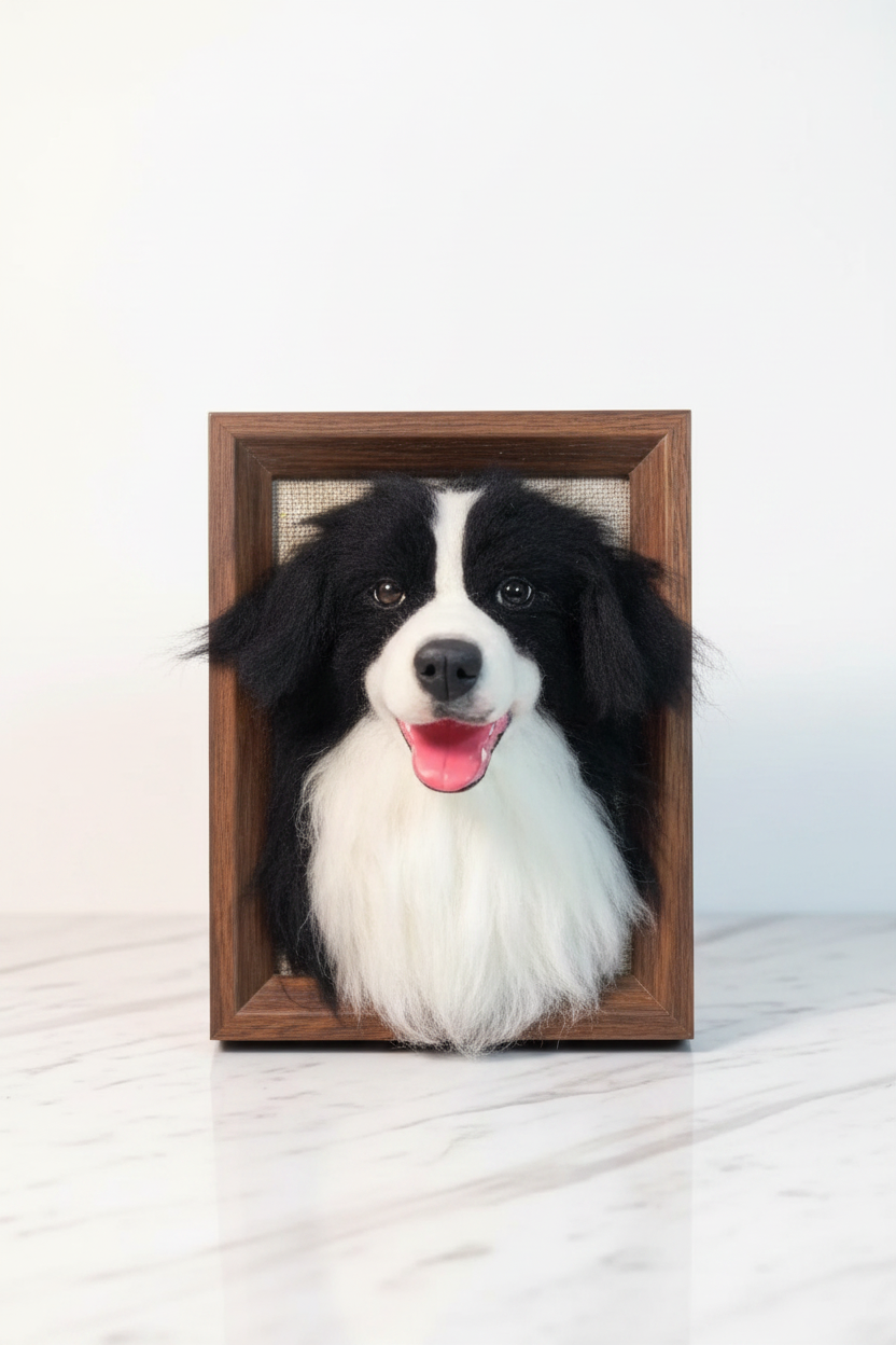Custom Wool Felt Pet Portrait