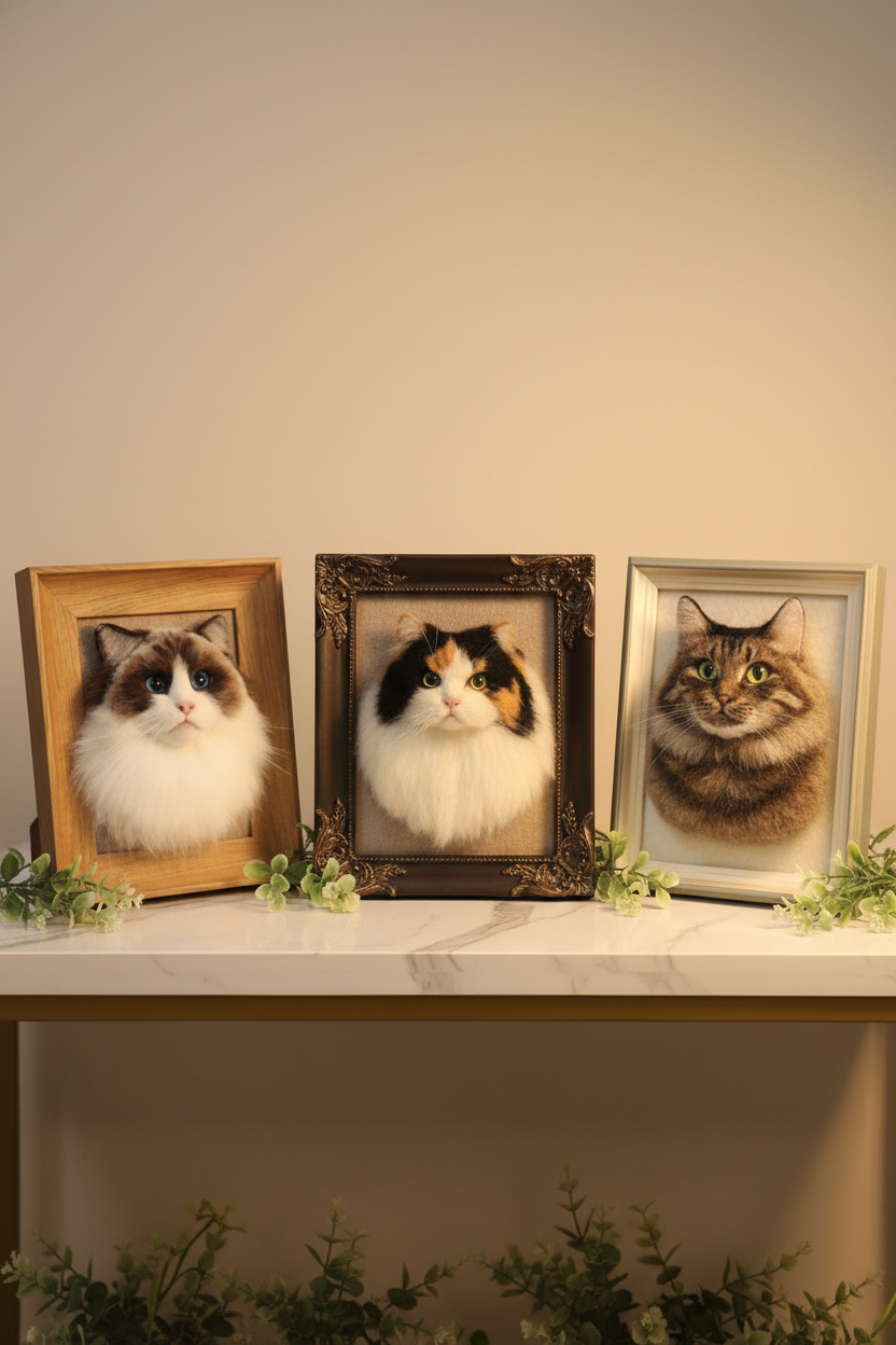 Cat Portrait Pet Memorial Gift